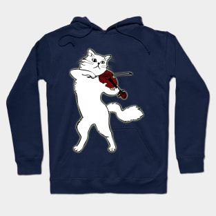 Cat Playing Violin Hoodie